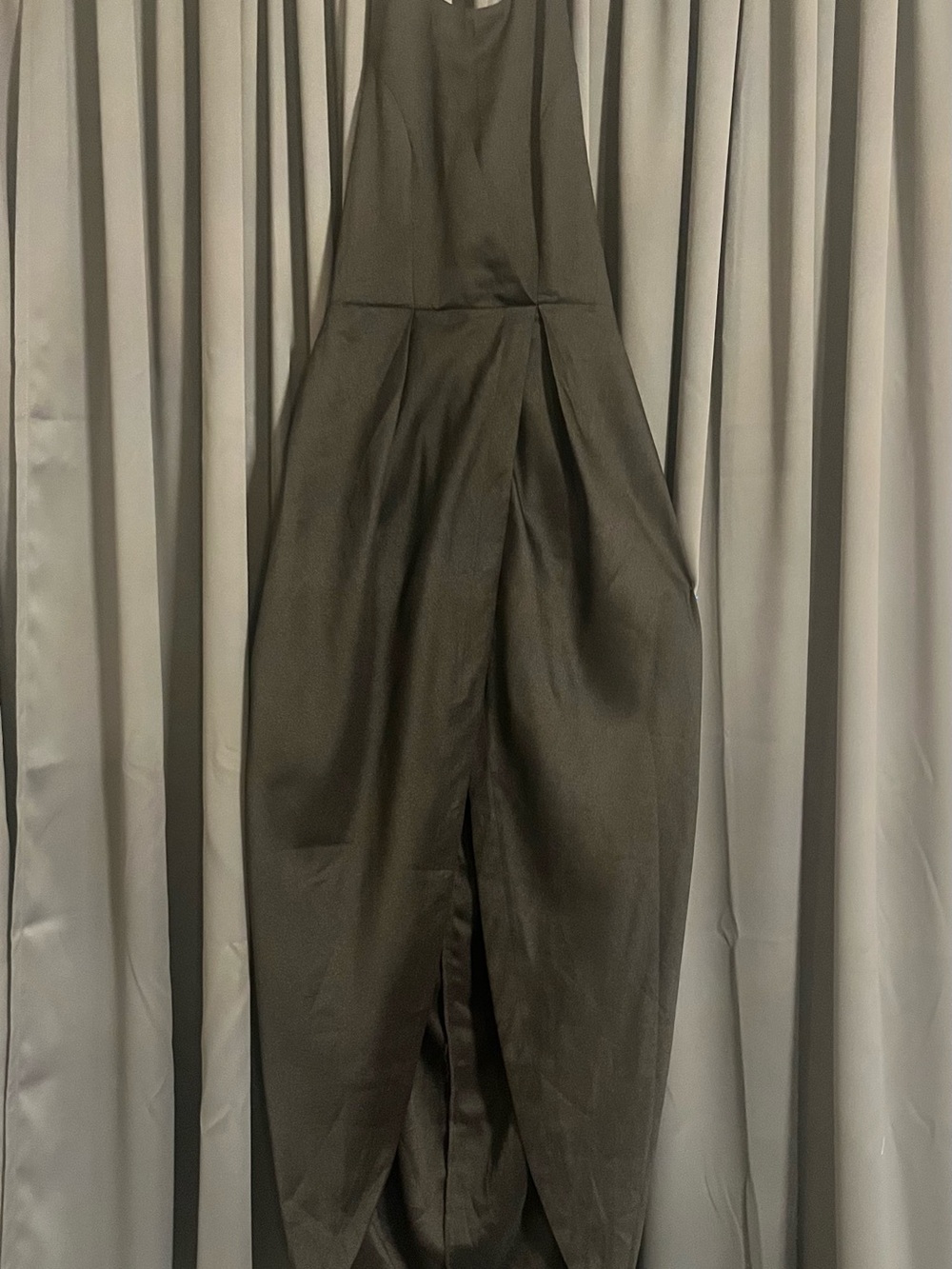 Lulu's Black Halter wedding guest Maxi Dress